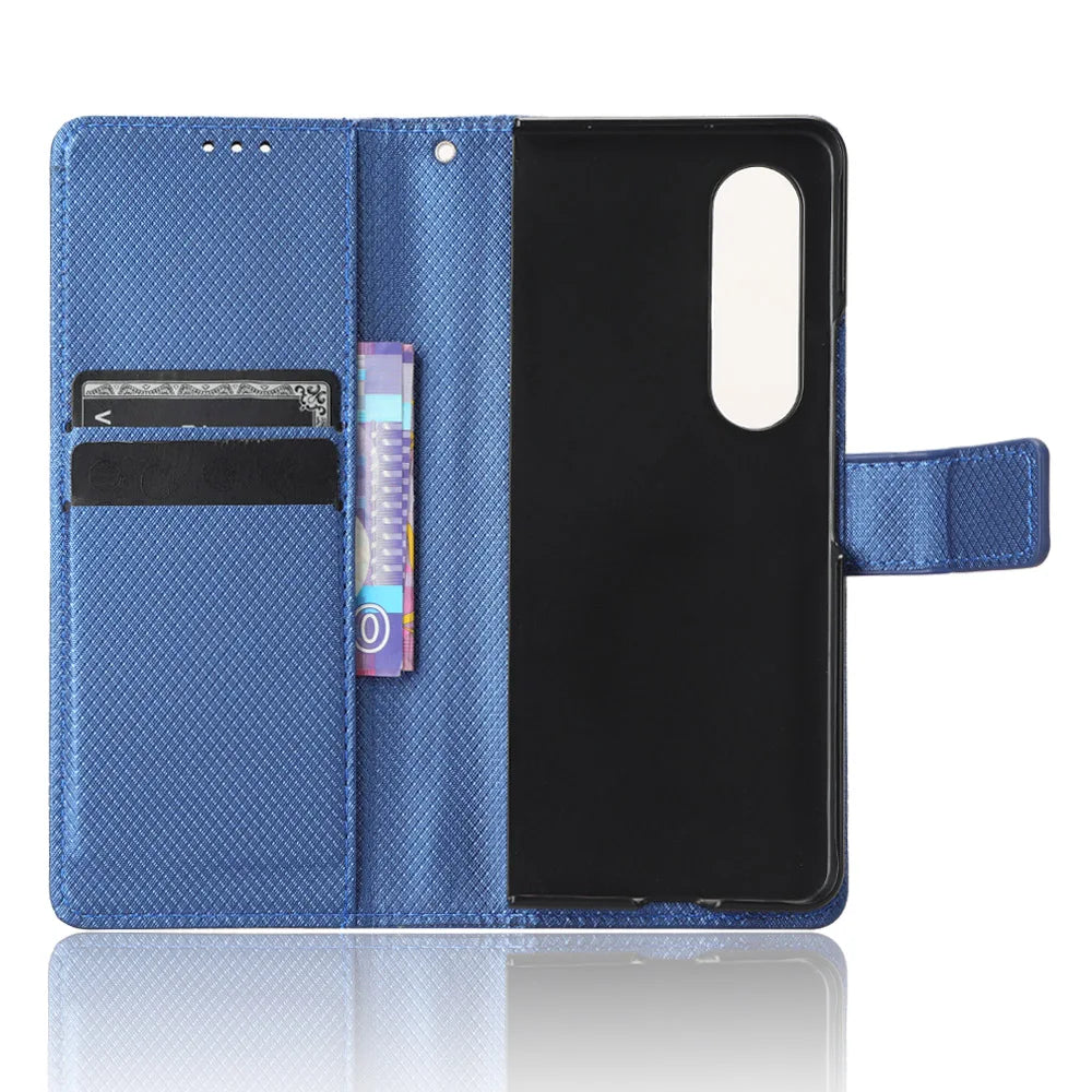 Card Slot Holder Wallet Leather Galaxy Z Fold Case - DealJustDeal