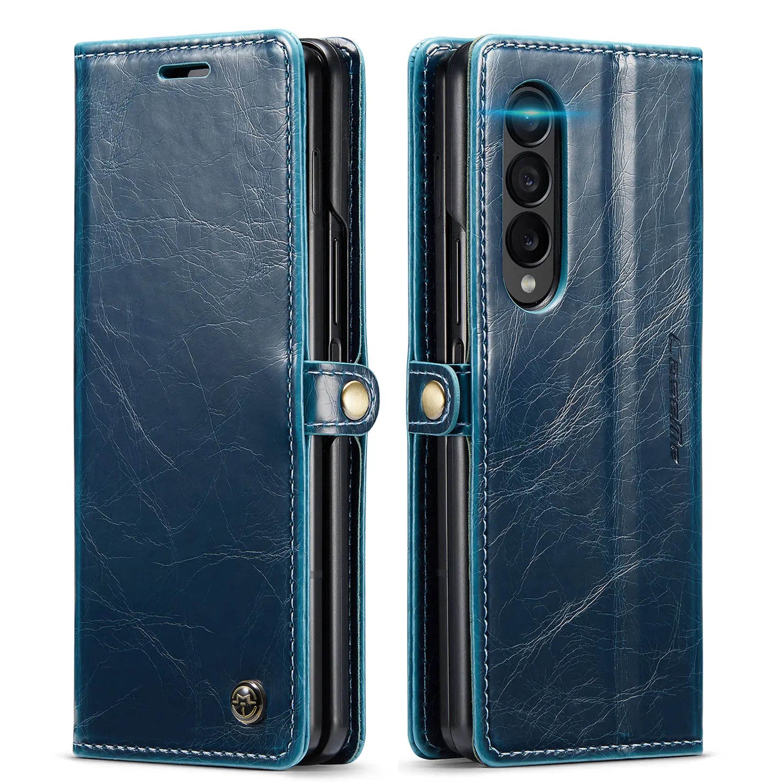 Magnetic Retro Purse Leather Galaxy Z Fold Case - DealJustDeal