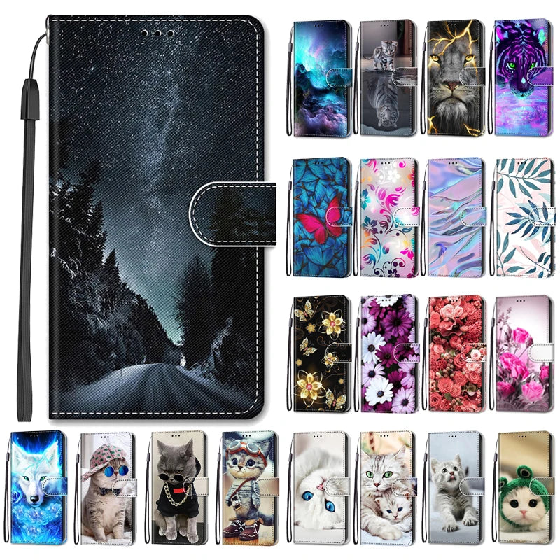 Wallet Stand Book Flip Leather Galaxy A Case - DealJustDeal