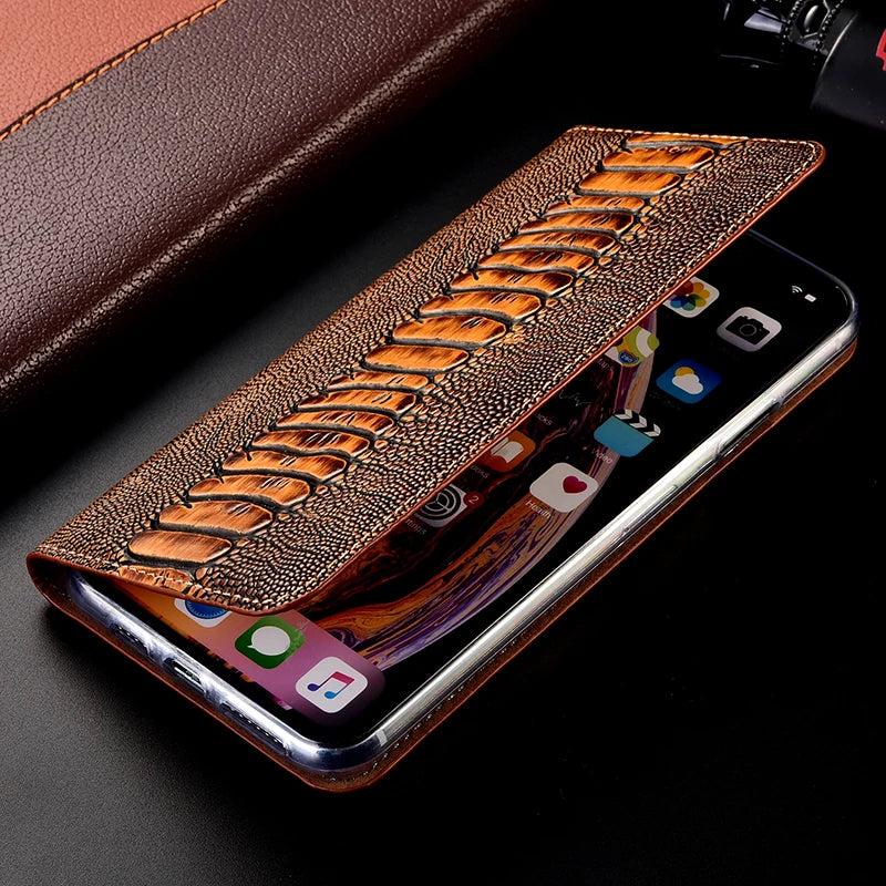 Flip Wallet Genuine leather iPhone Case - DealJustDeal