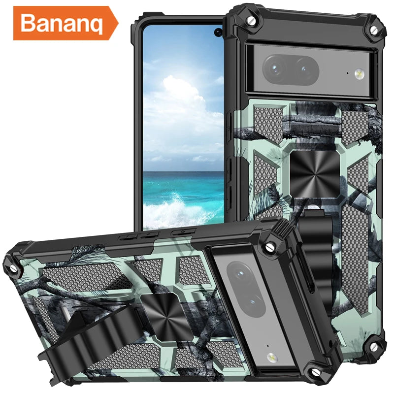 Camouflage Bracket Military Grade Holder Armor Google Case - DealJustDeal