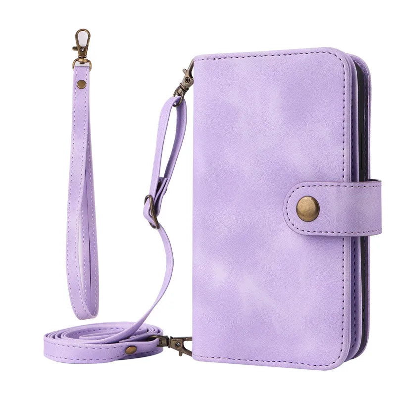 Lanyard Wallet Leather Galaxy S Case - DealJustDeal