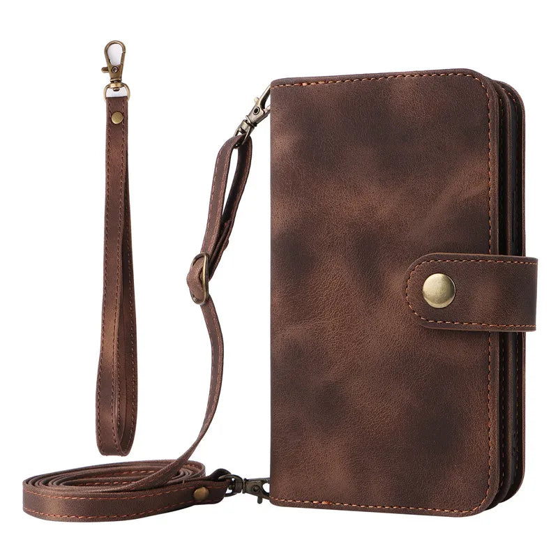 Lanyard Wallet Leather Galaxy S Case - DealJustDeal