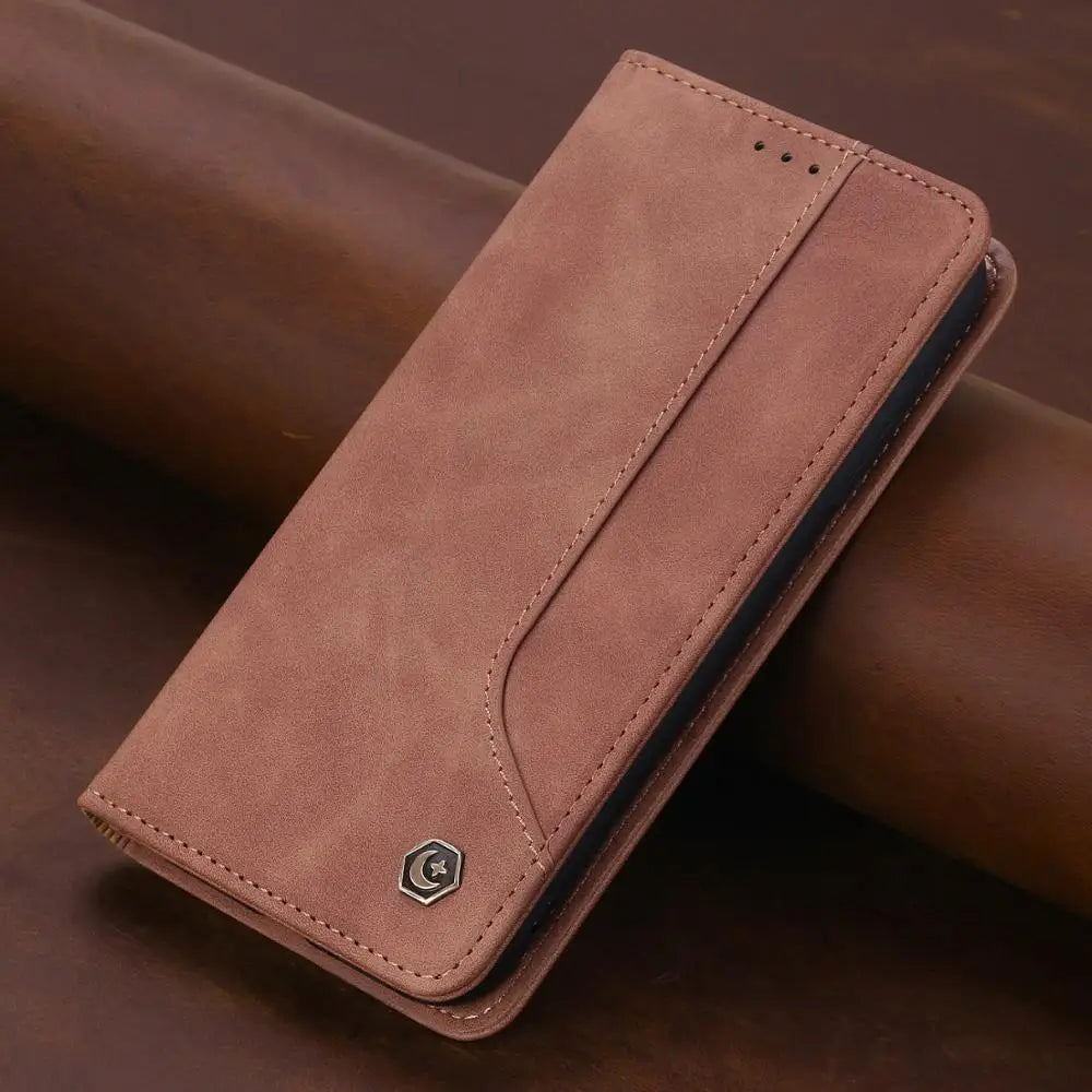 Magnetic Flip Wallet Leather Galaxy A Case - DealJustDeal