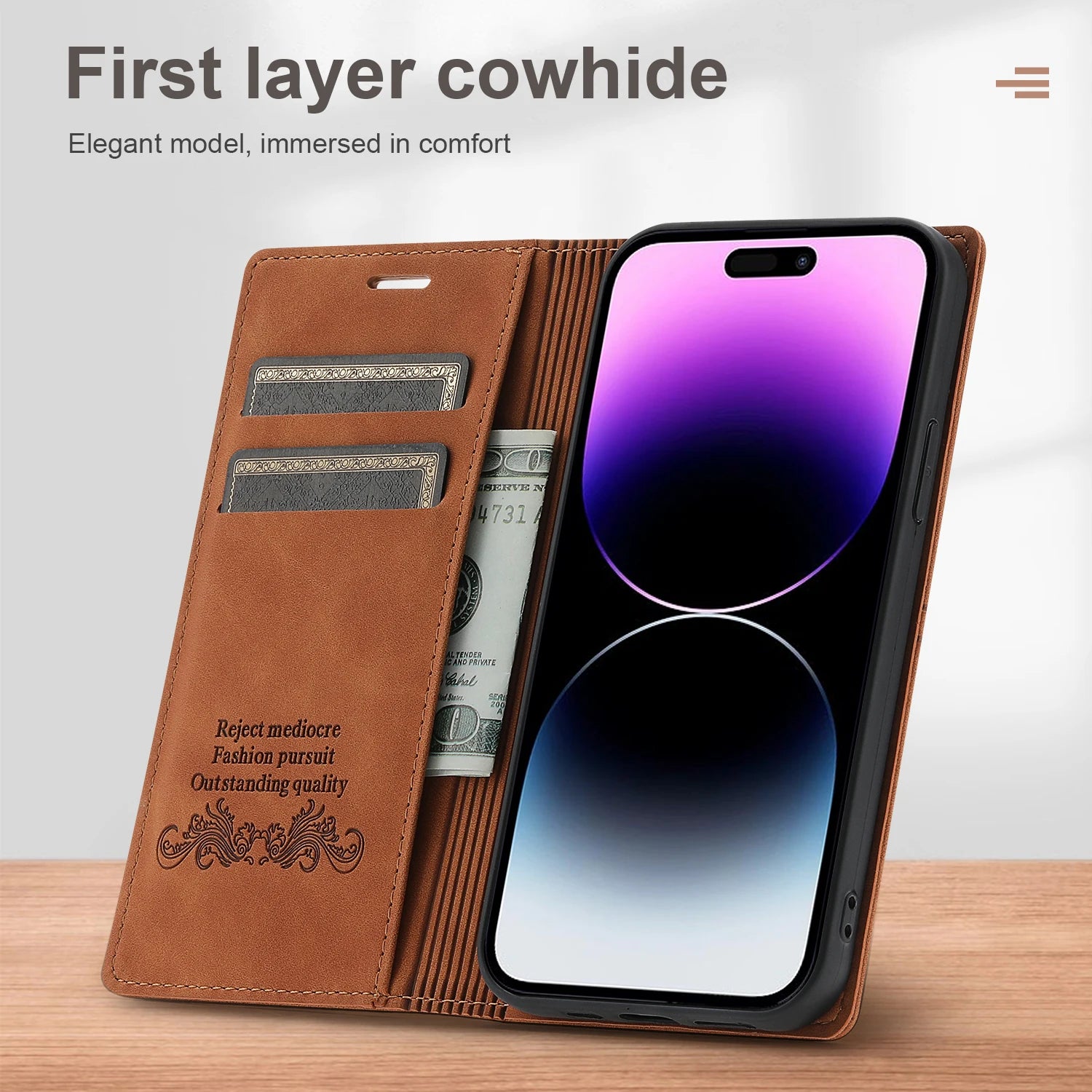 Flip Wallet Leather Galaxy A, F and M Case - DealJustDeal