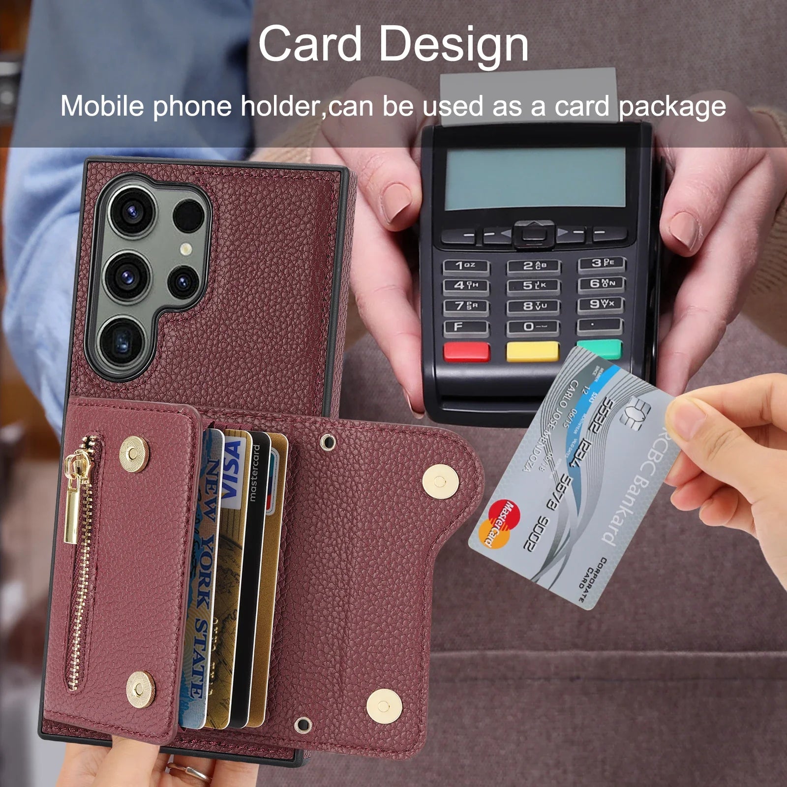 Cards Slot Wallet Leather Galaxy A Case - DealJustDeal