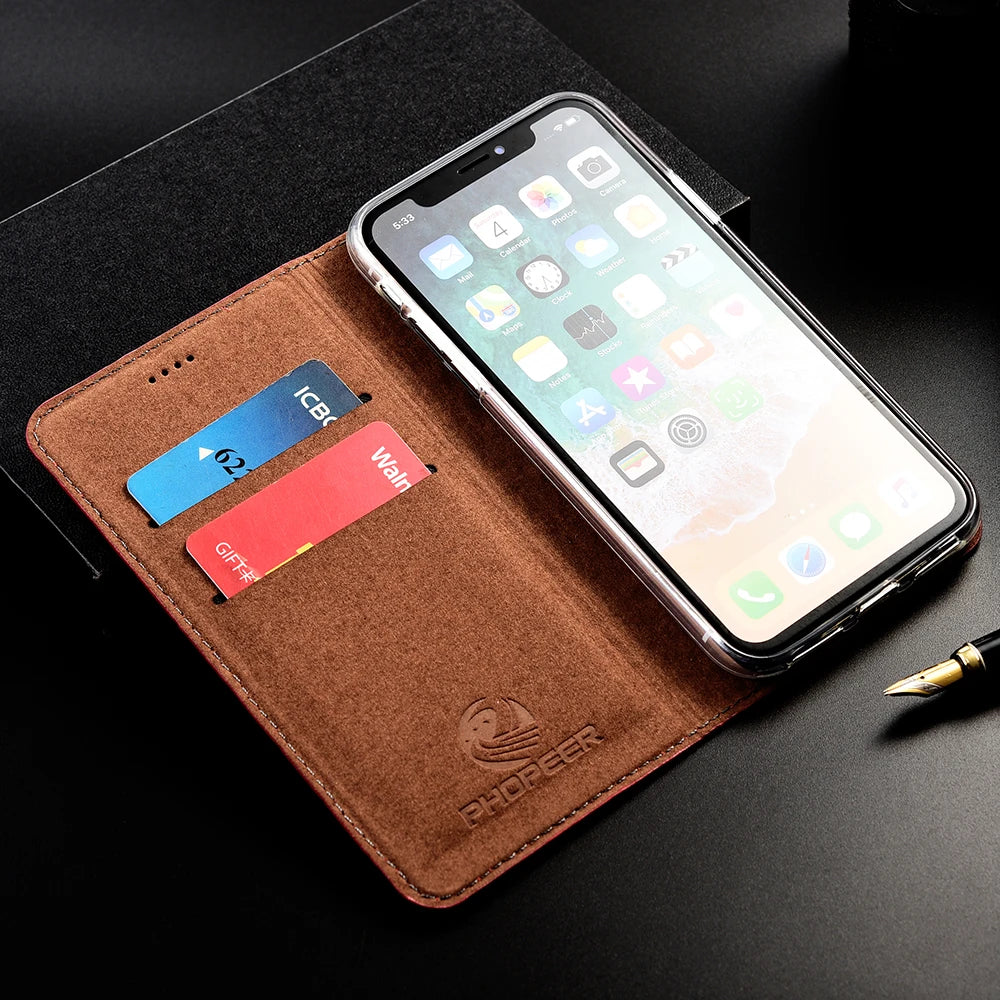 Crocodile Genuine Leather Flip Galaxy Case - DealJustDeal