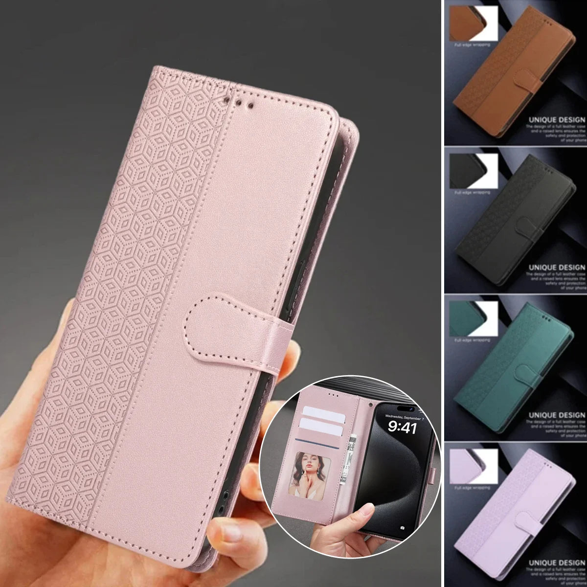 Flip Wallet Card Leather Galaxy A Case - DealJustDeal