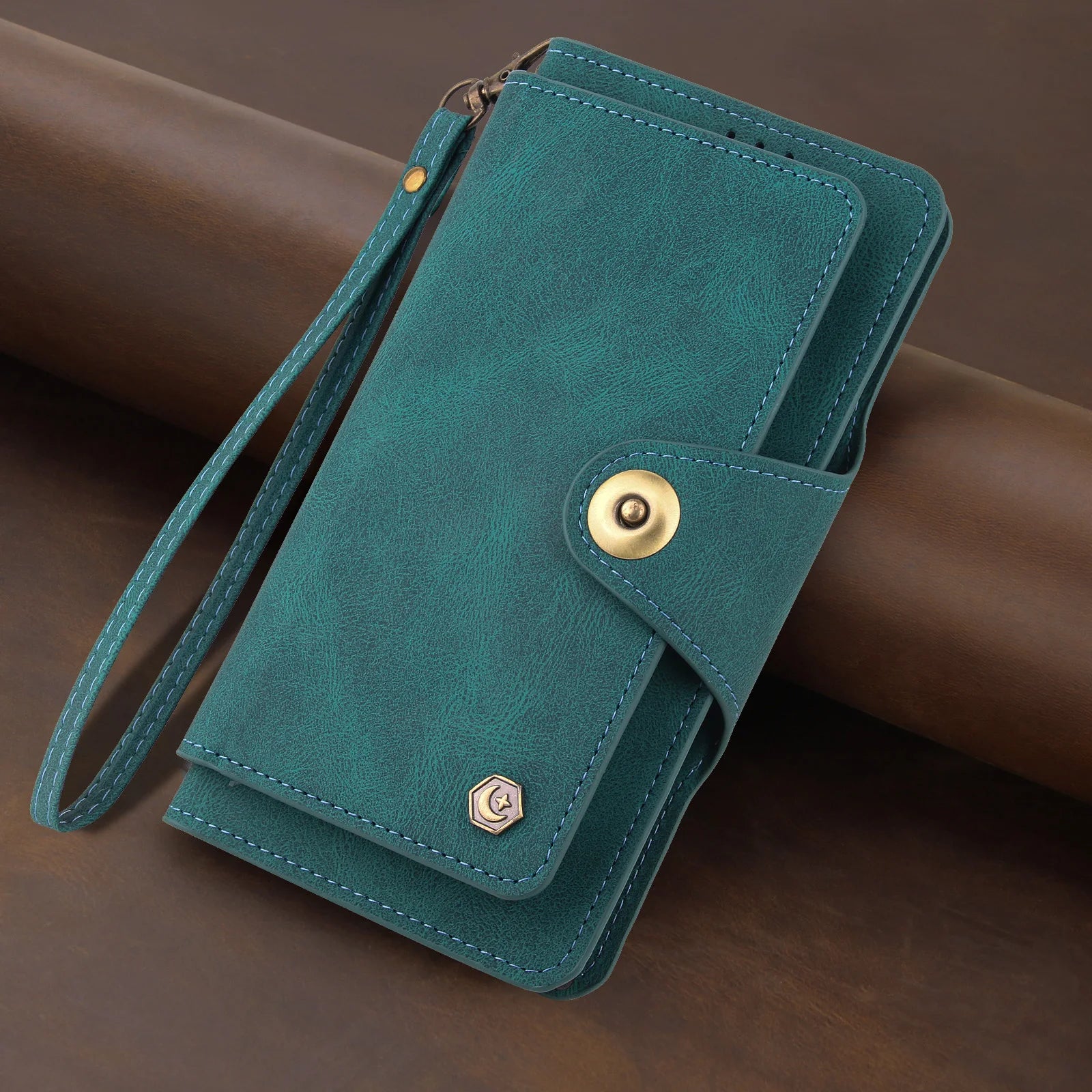 Card Slot Flip Wallet Leather Galaxy A and S Case - DealJustDeal