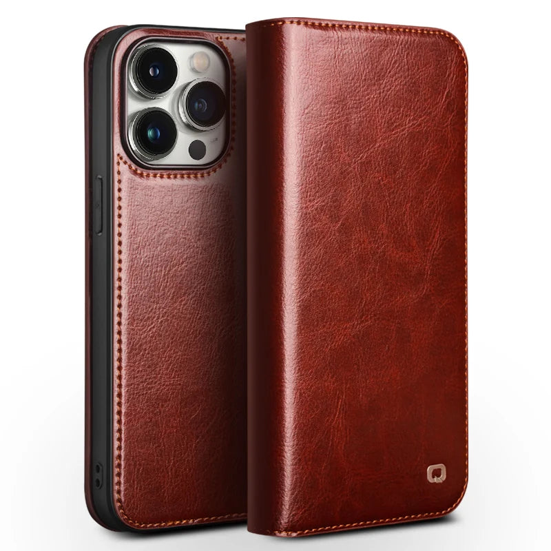 Genuine Leather iPhone Case - DealJustDeal