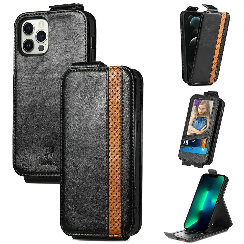 Flip Vertical Leather Google Case - DealJustDeal