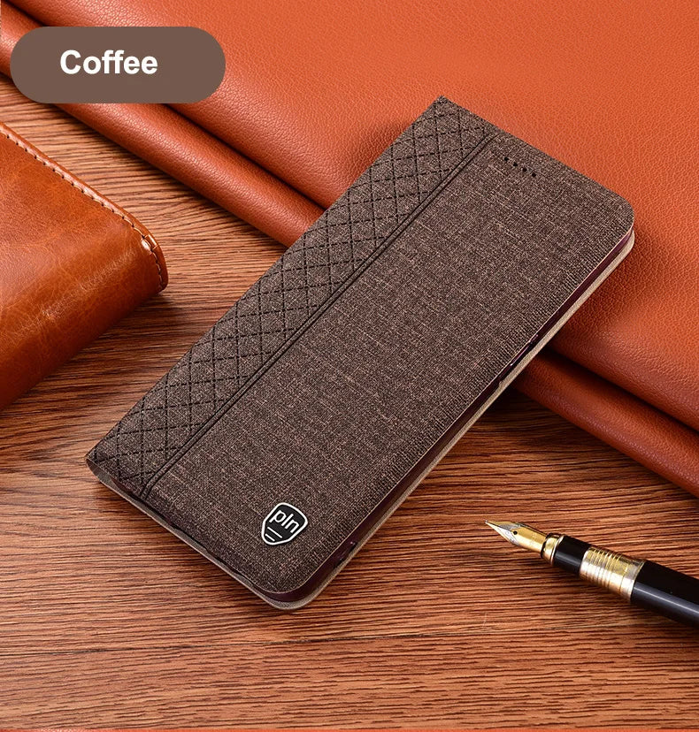 Magnetic Flip Cloth Leather Google Case - DealJustDeal