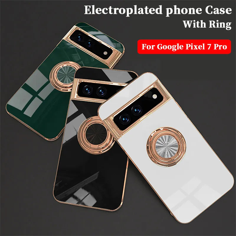 Electroplated Magnetic Google Cover With Ring Lens Protective Shell - DealJustDeal