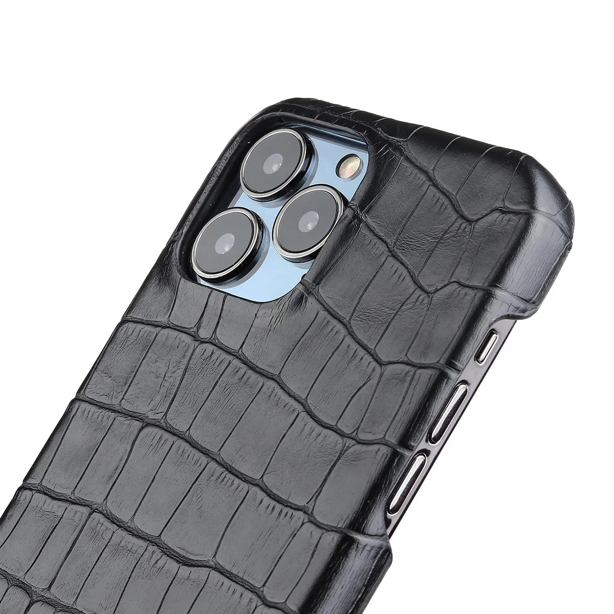 Crocodile Grain Leather iPhone Case - DealJustDeal