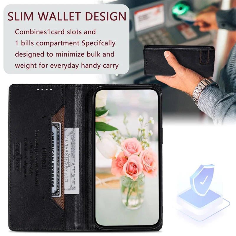 Magnetic Leather Flip Book Google Case - DealJustDeal