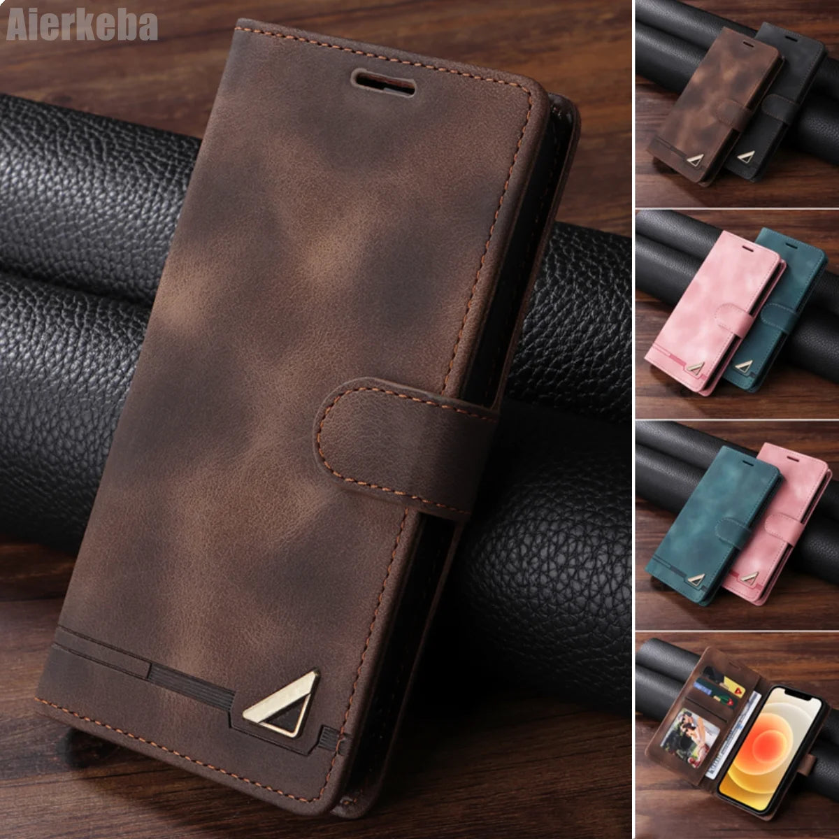 Card Slot Wallet Flip Leather Galaxy A and M Case - DealJustDeal