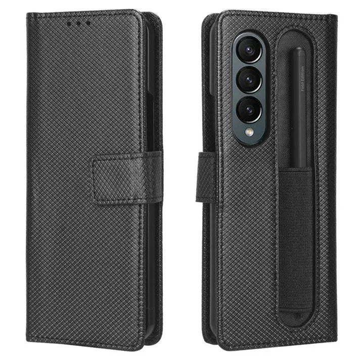 Card Slot Holder Wallet Leather Galaxy Z Fold Case - DealJustDeal