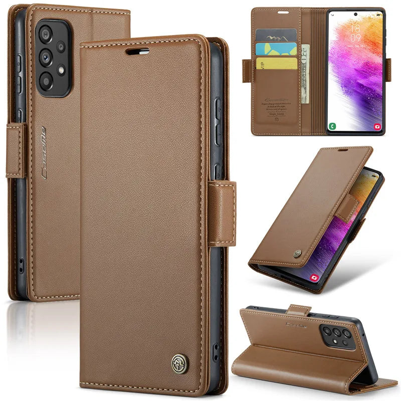 Purse Card Flip Wallet Leather Galaxy A, M and Note Case - DealJustDeal