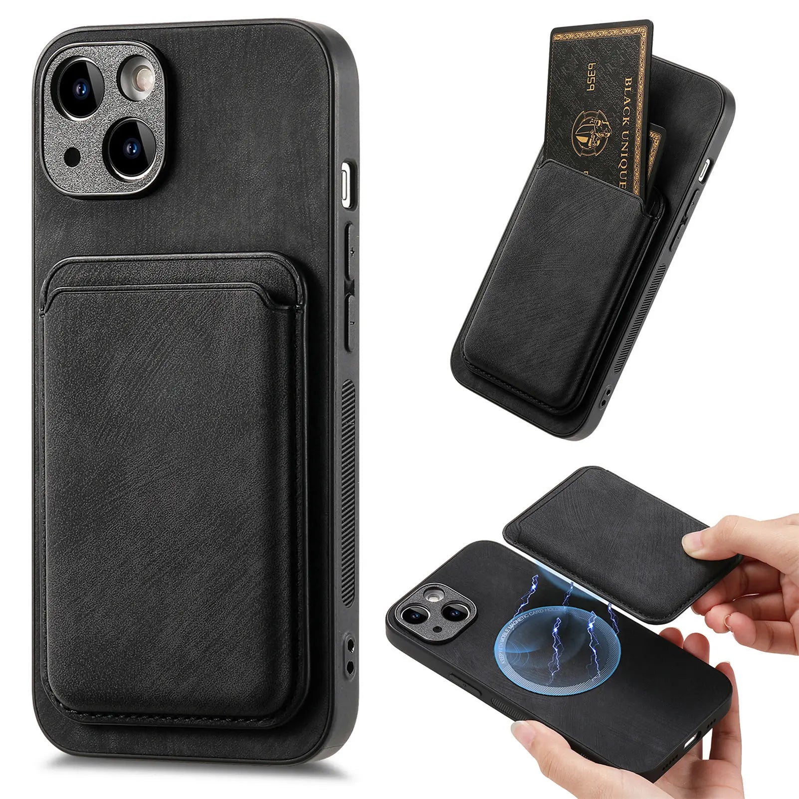 2 in 1 Detachable Magnetic Leather iPhone Case - DealJustDeal