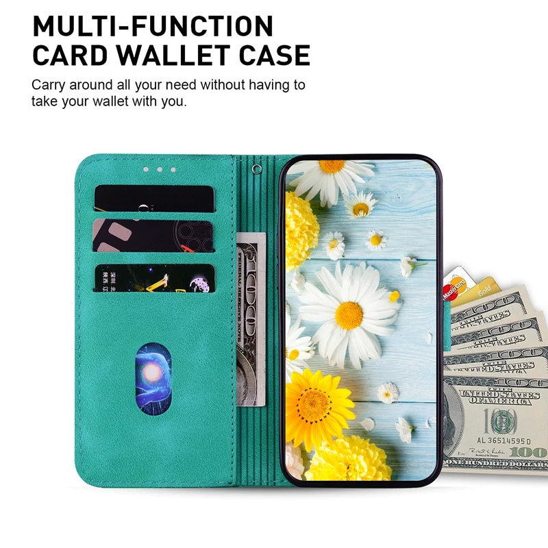 Wallet Stand Magnetic Leather Flip Case - DealJustDeal