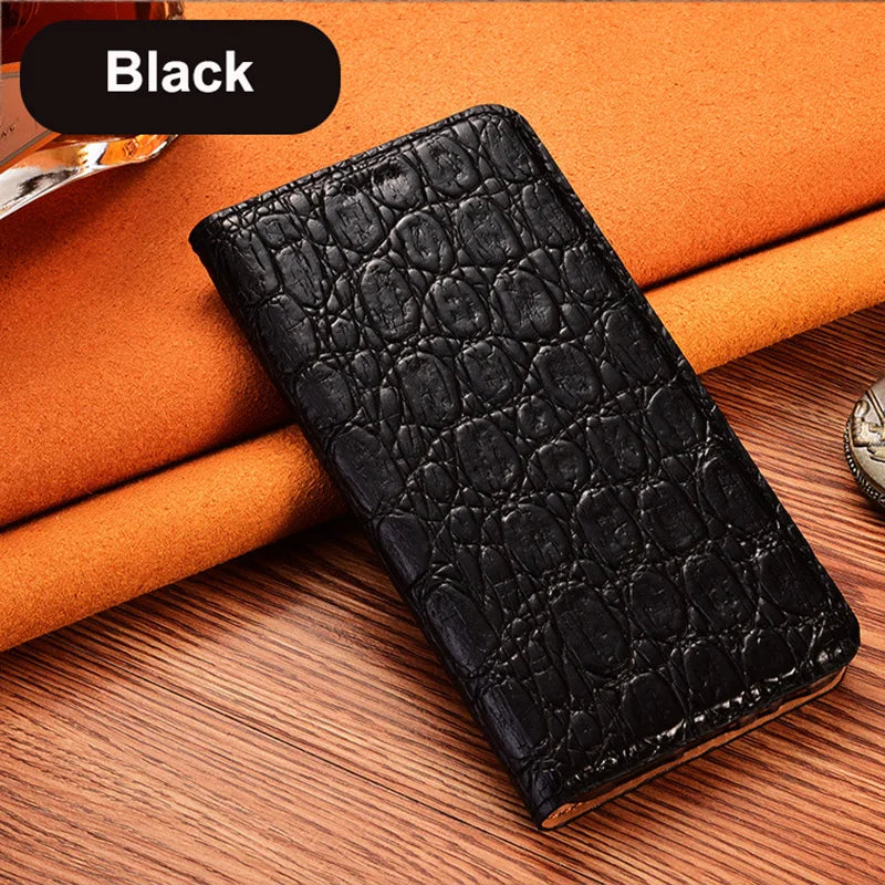 Flip Cowhide Genuine Leather Galaxy A Case - DealJustDeal