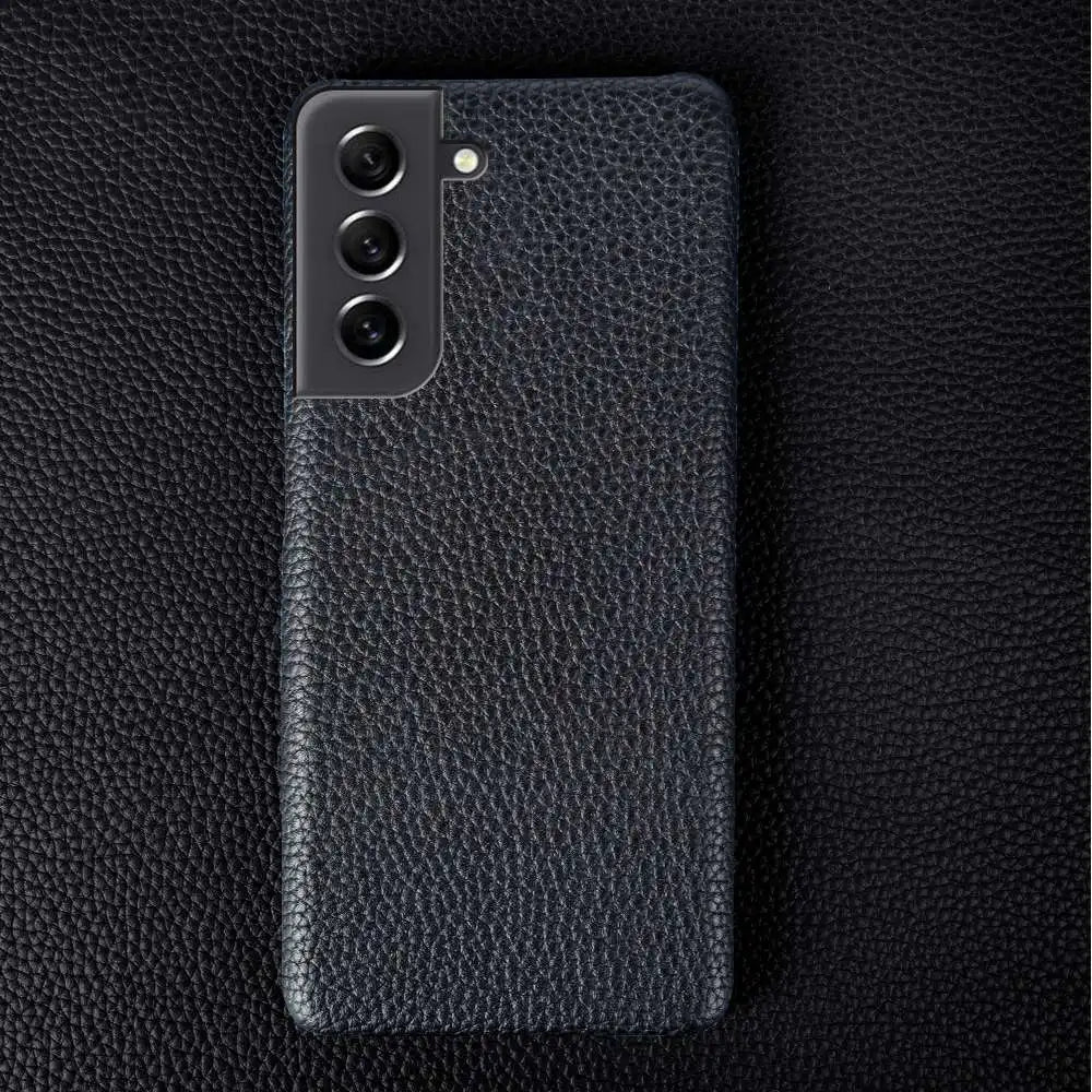 Litchi pattern Genuine Leather Galaxy S Case - DealJustDeal