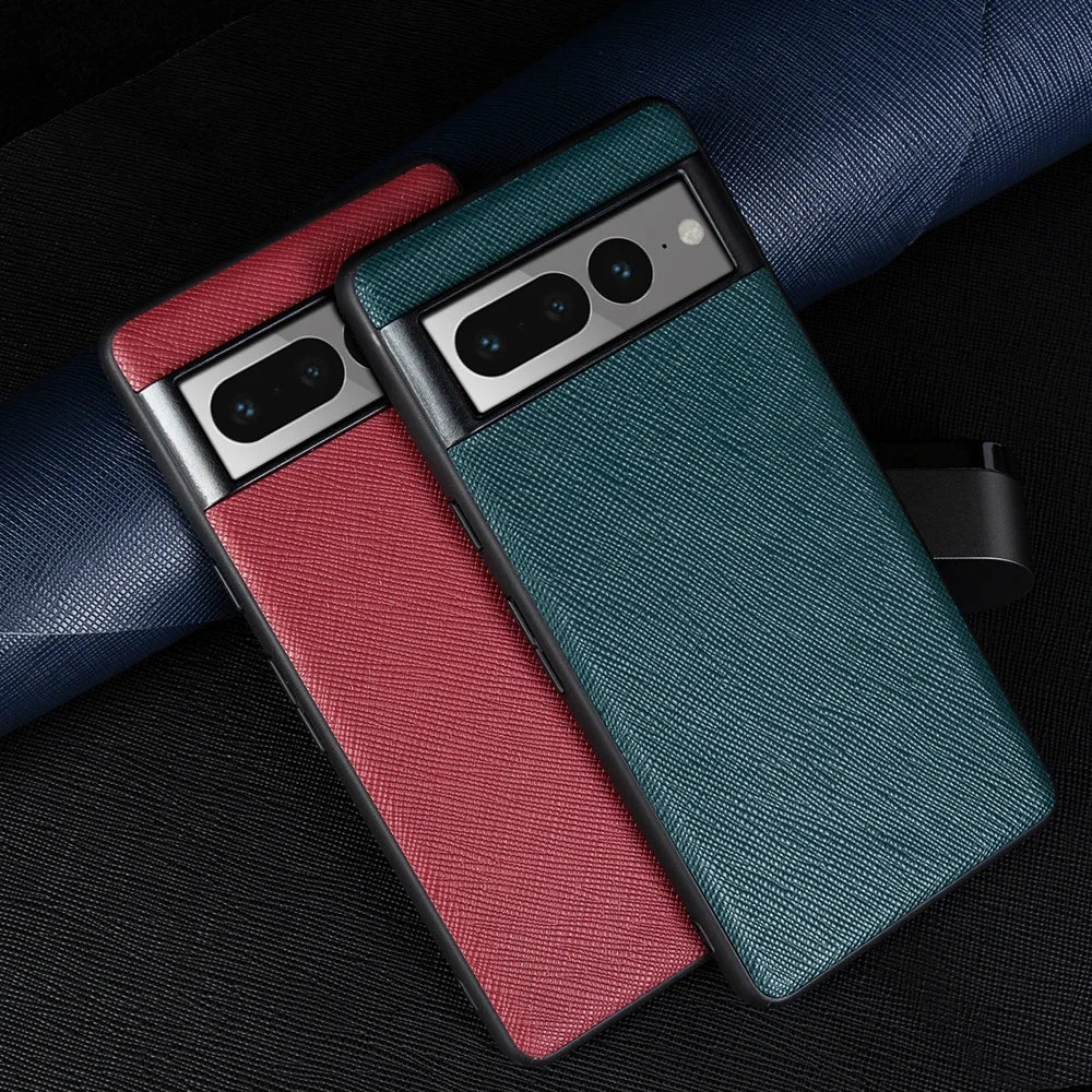 Slim Back Cover Shockproof Genuine Leather Google Case - DealJustDeal