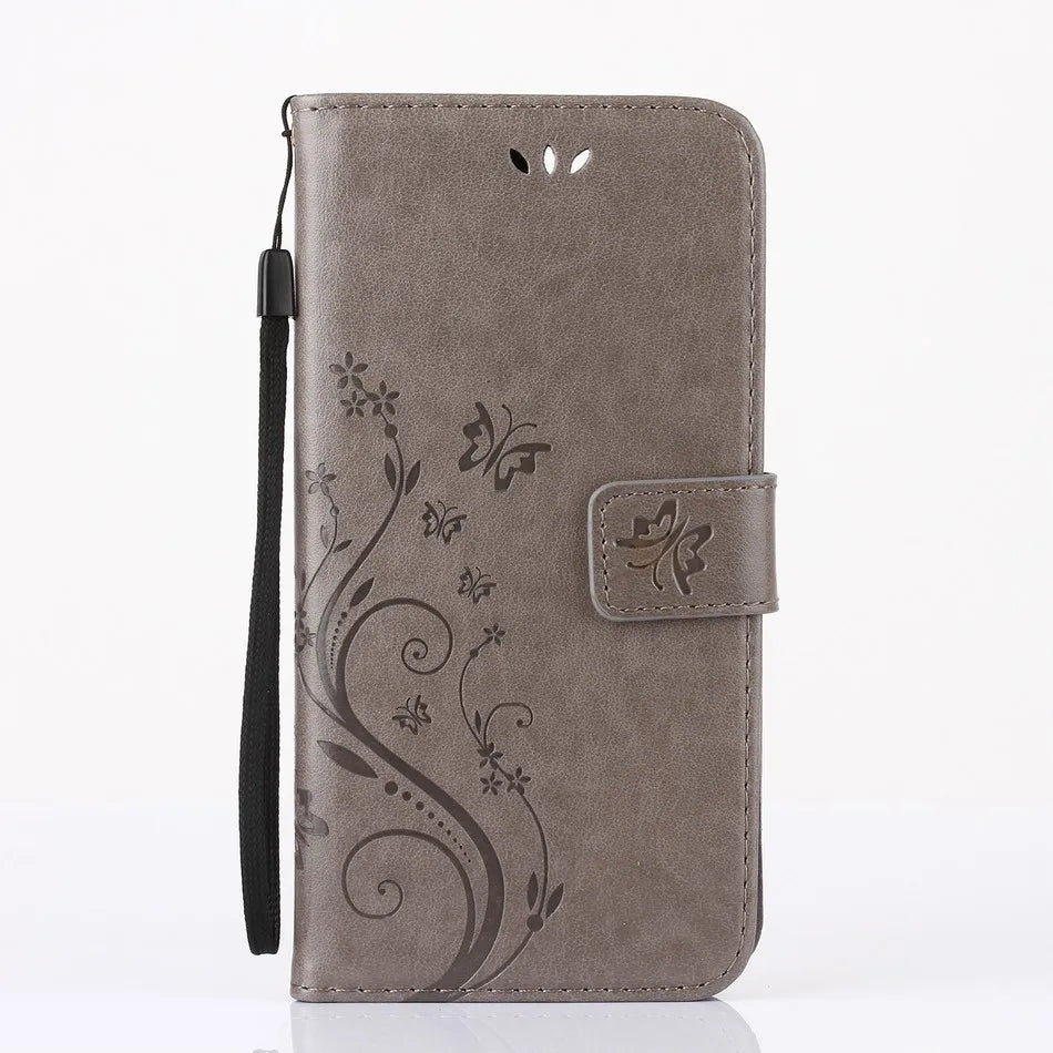 Stand Leather Flip Wallet iPhone Case - DealJustDeal