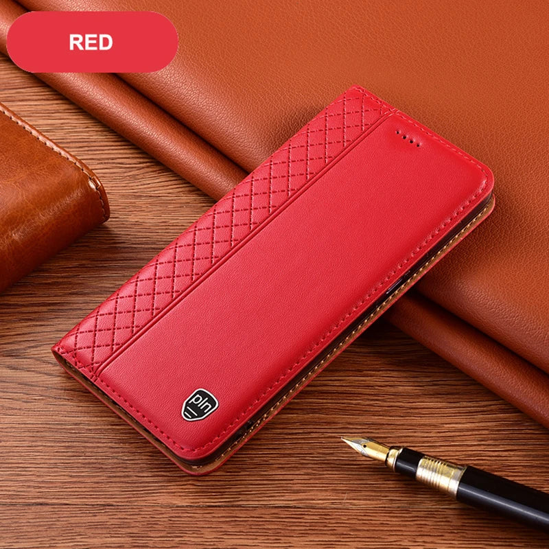 Wallet Magnetic Flip Retro Genuine Leather Galaxy S Case - DealJustDeal