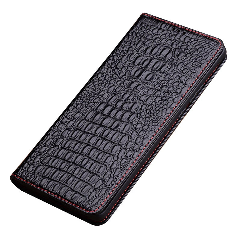 Magnetic Kickstand Natural Leather Booklet Google Case - DealJustDeal