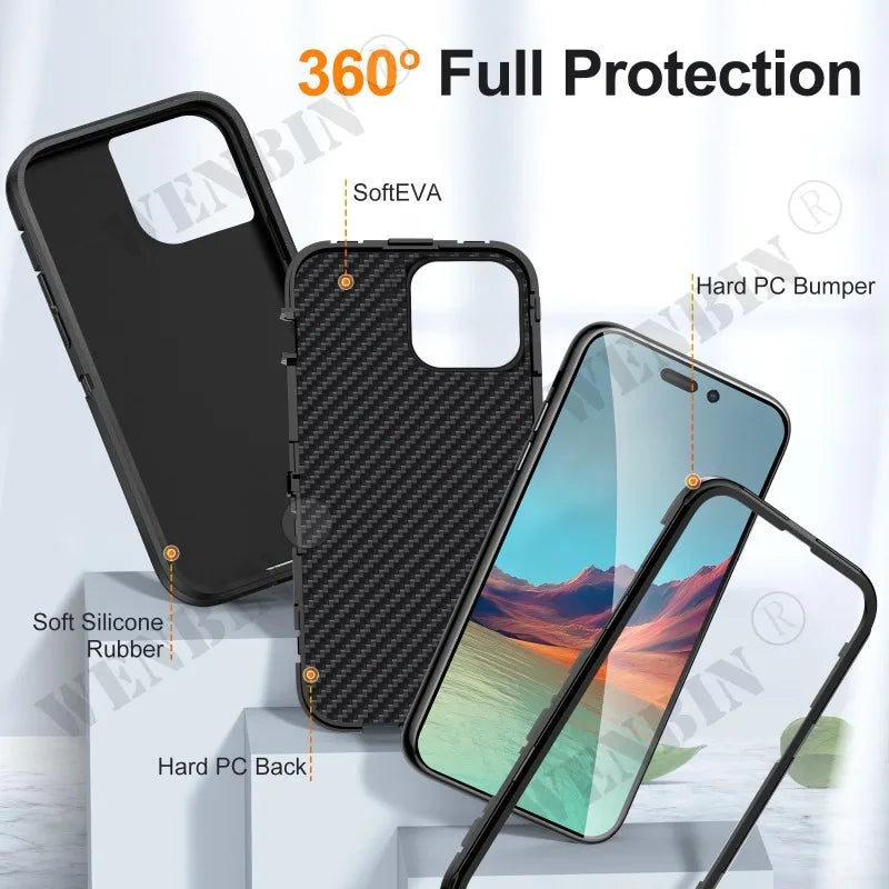 Heavy Duty Shockproof Anti-Scratch Rugged Protective iPhone Case - DealJustDeal