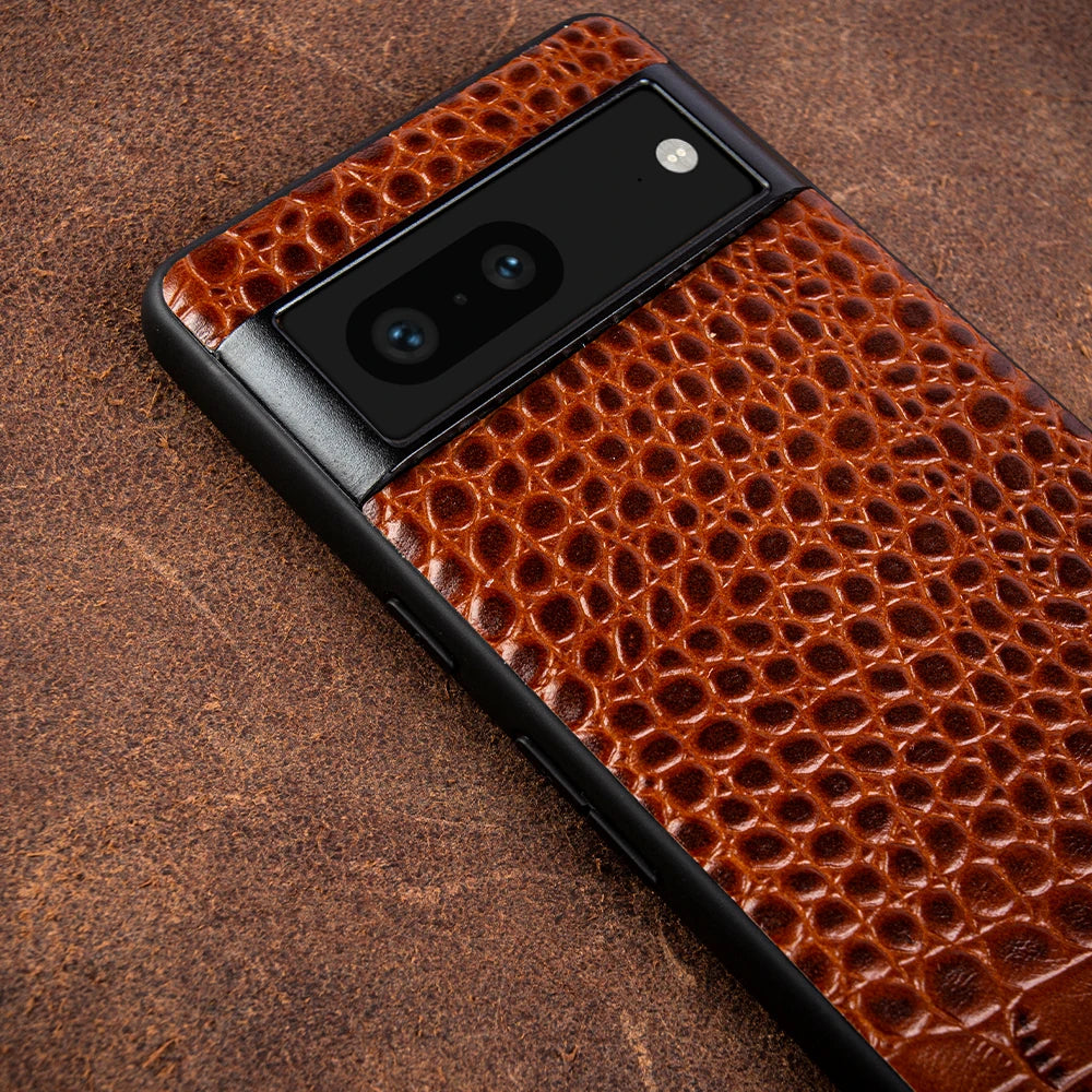 Handmade Cowhide Crocodile Pattern  Genuine Leather Google Case - DealJustDeal