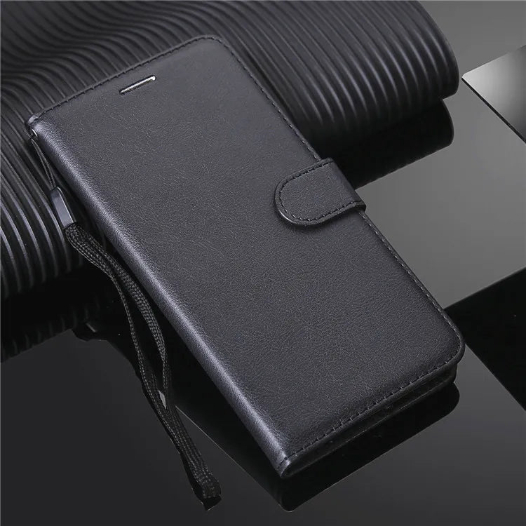 Leather Card Slots Wallet Holder Stand Flip iPhone Case - DealJustDeal