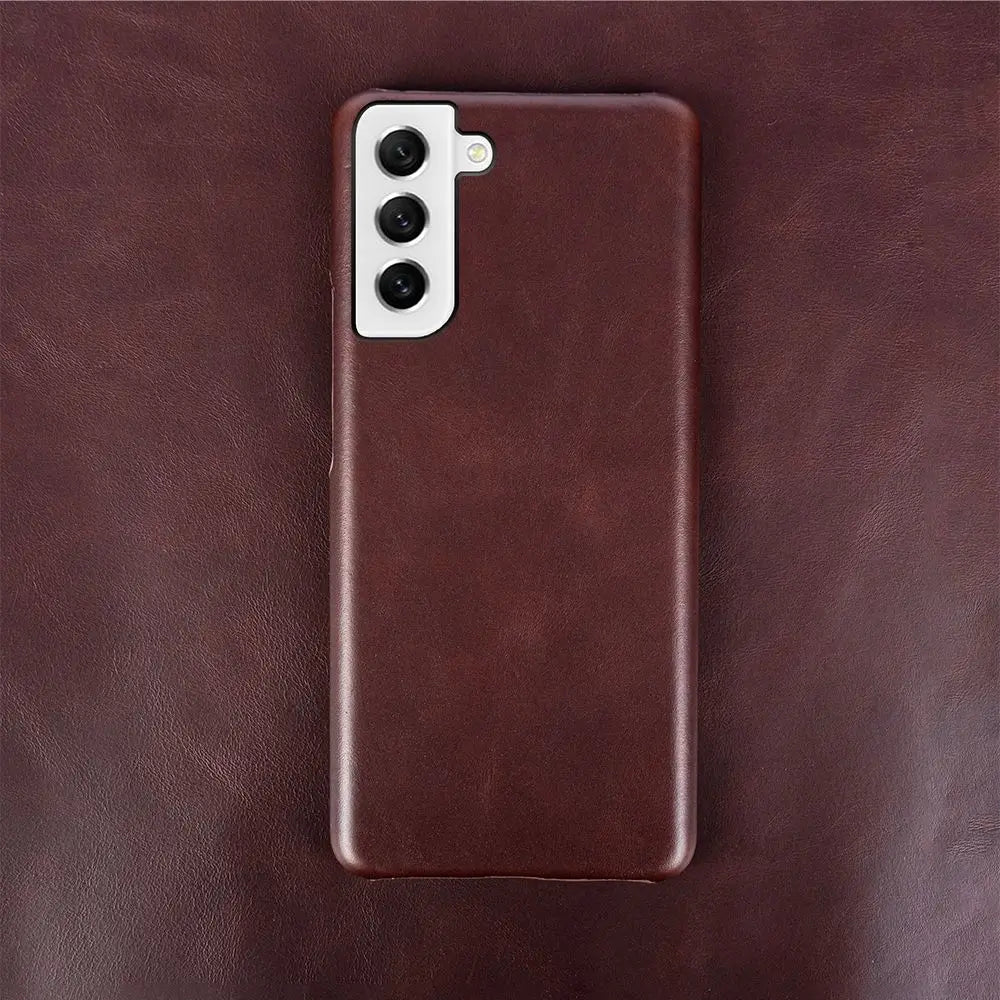 Oil Wax Genuine Leather Galaxy A, Note and S Case - DealJustDeal