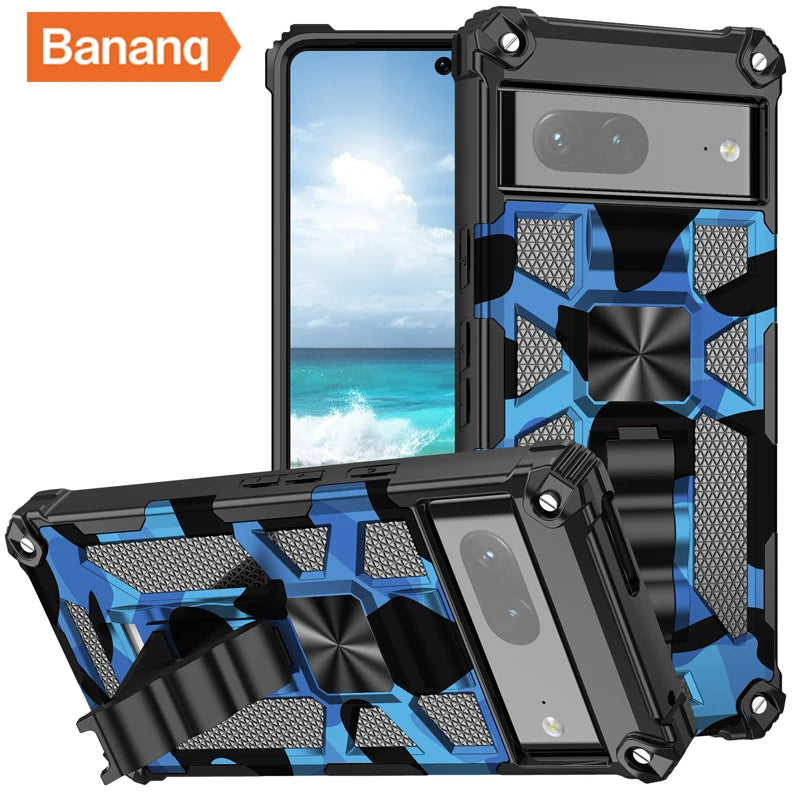 Camouflage Bracket Military Grade Holder Armor Google Case - DealJustDeal