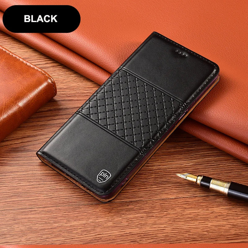 Wallet Magnetic Flip Retro Genuine Leather Galaxy S Case - DealJustDeal