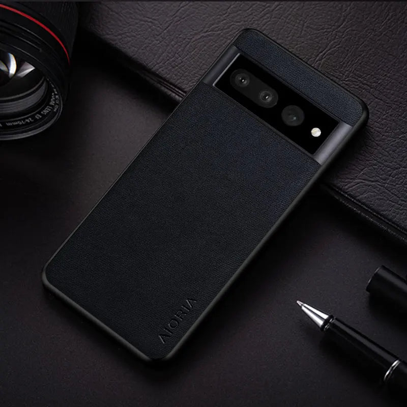 Textile Leather google Case - DealJustDeal