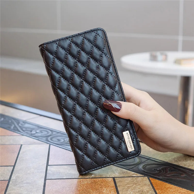 Skin Friendly Flip Wallet Leather Magnetic iPhone Case - DealJustDeal