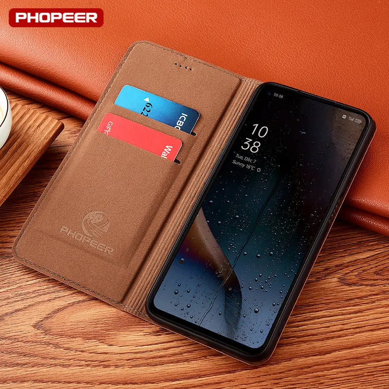 Flip Wallet Diamond Genuine Leather Google Case - DealJustDeal