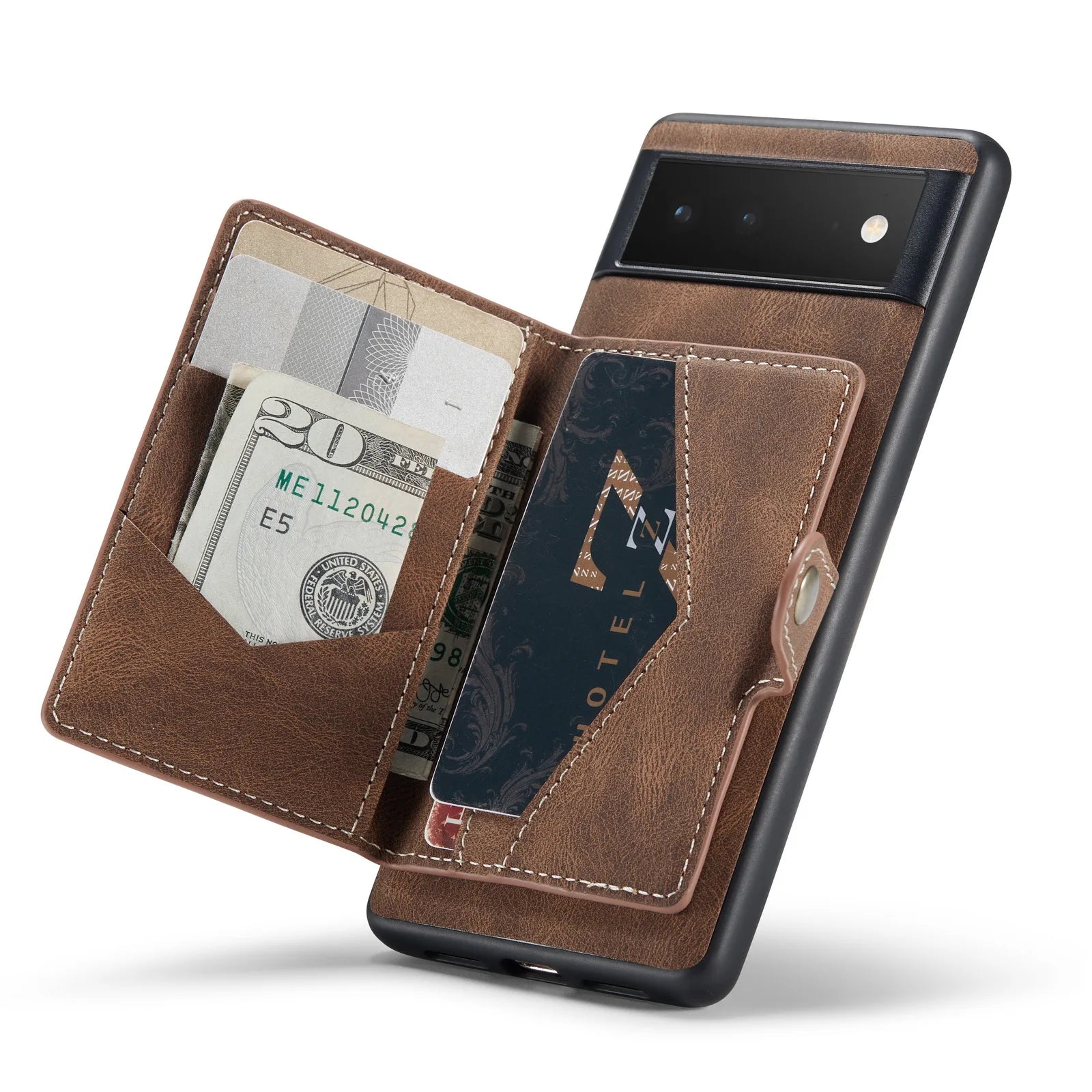 Magnetic Detachable Leather Card Slot Google Case - DealJustDeal