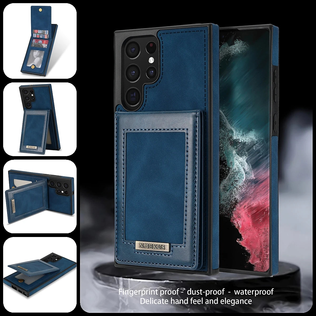 Wallet Card Leather Flip Galaxy S Case - DealJustDeal