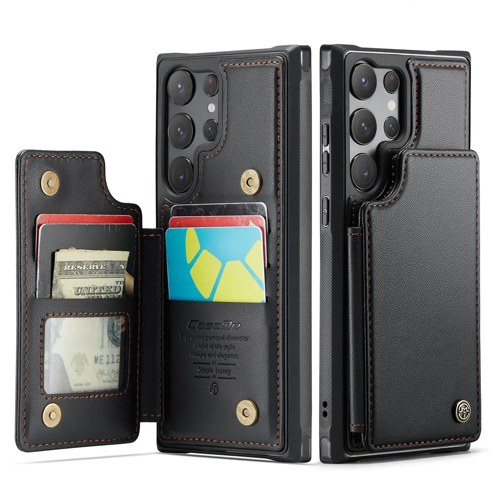 Cards Slot Wallet Leather Galaxy S Case - DealJustDeal