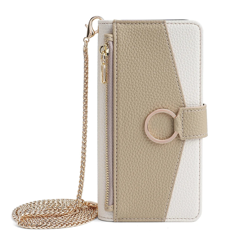 Wallet Crossbody Lanyard Leather Google Case - DealJustDeal