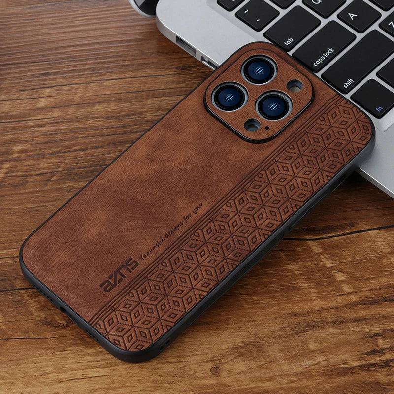 Leather Elite Shock Proof Cell iPhone Case - DealJustDeal