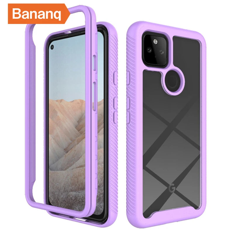 Soft Frame Transparent Hybrid Rugged Armor Silicone Google Case - DealJustDeal