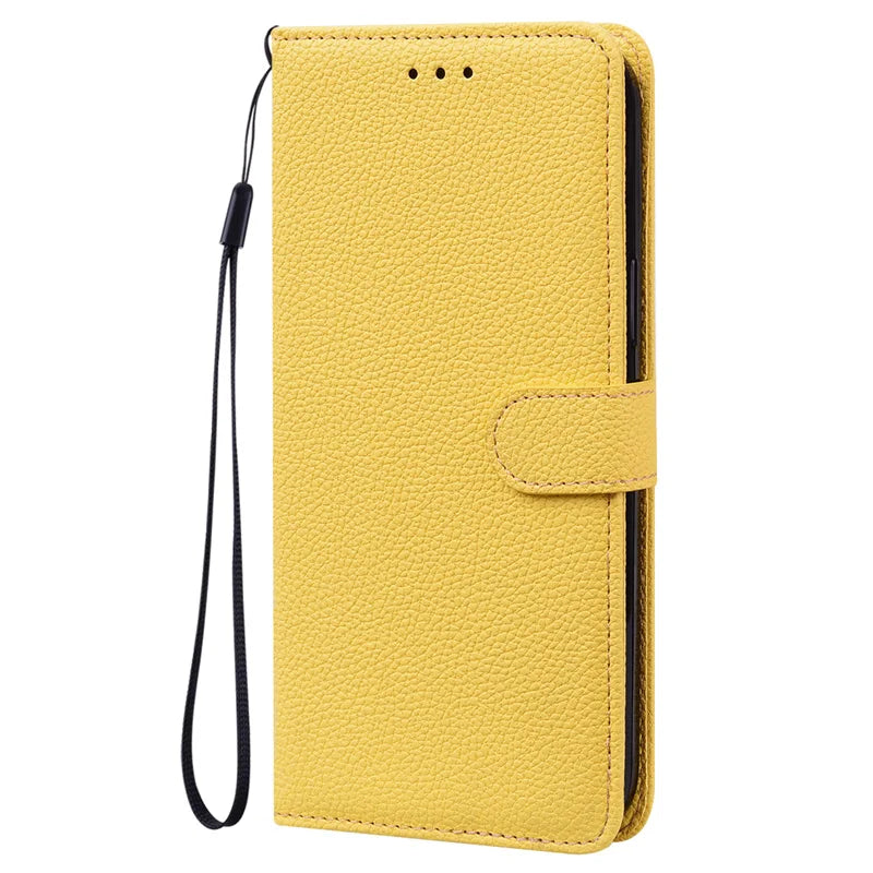 Fashion Lychee Pattern Wallet Bag Money Card Slot Holder iPhone Case - DealJustDeal