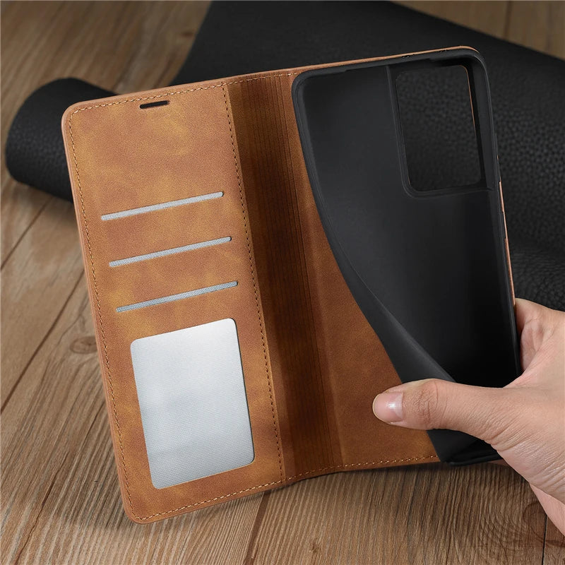 Flip Wallet Leather Galaxy Case - DealJustDeal