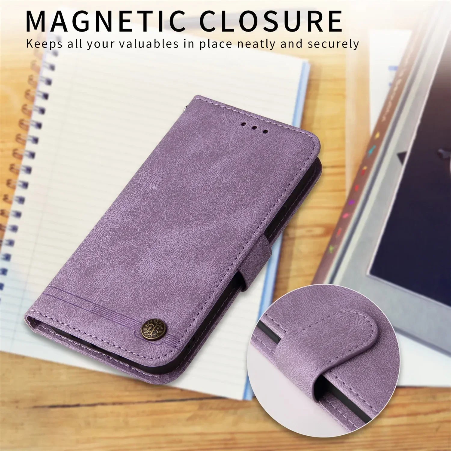 Magnetic Wallet Leather Flip iPhone Case - DealJustDeal