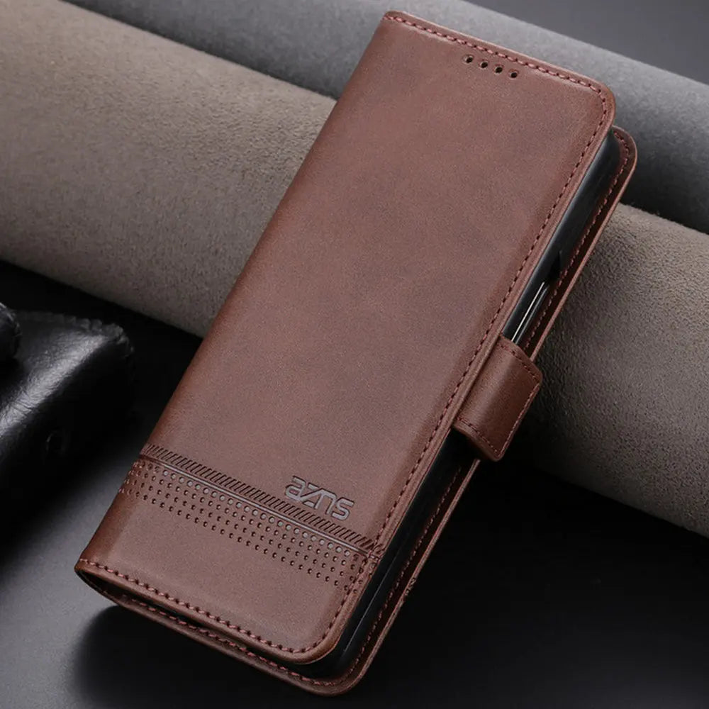 Texture Wallet Magnet Leather Galaxy Z Fold Case - DealJustDeal