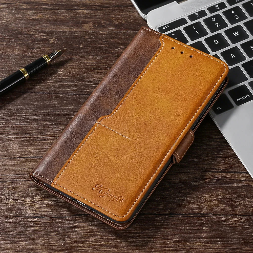 Leather Wallet Card Slot Flip Google Case - DealJustDeal